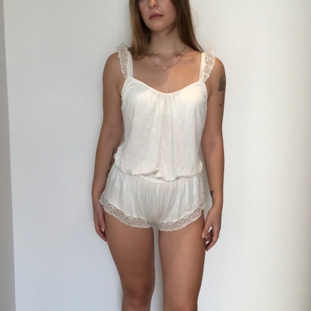 Brand new Eberjey soft ivory romper